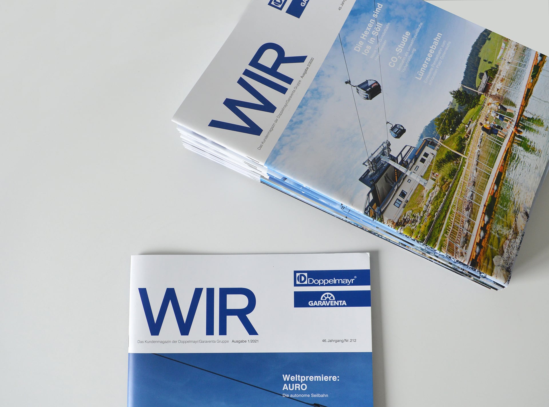 Doppelmayr Kundenmagazin WIR – Cover