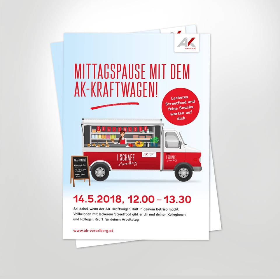 Ankündigungsflyer für den AK Kraftwagen